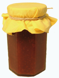 Foto eines Marmeladenglases