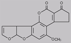 Abbildung 1: Strukturformel des Aflatoxin B1