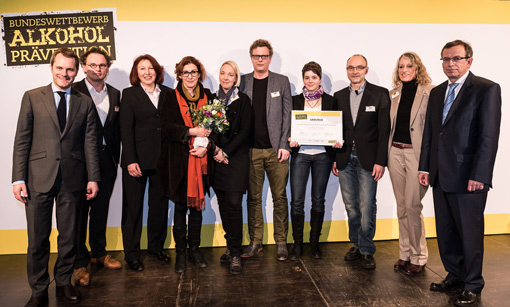 Auszeichnung des Projekts "Starker Wille statt Promille" durch Bundesgesundheitsminister Daniel Bahr.