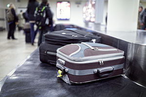 Koffer auf Gepäckband