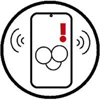 Warnzeichen, das dazu auffordert, elektrische Geräte abzuschalten