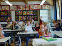Foto von einem Klassenzimmer