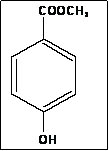 Chemischer Aufbau von Methyl-Paraben
