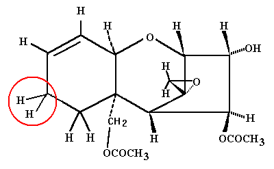 Chemischer Aufbau von Diacetoxyscirpenol