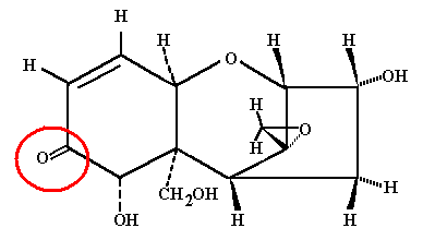 Chemischer Aufbau von Deoxynivalenol
