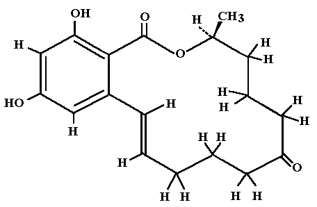 Chemischer Aufbau von Nivalenol