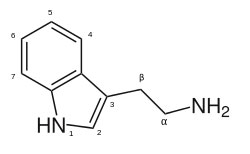 Strukturformel von Trytamin