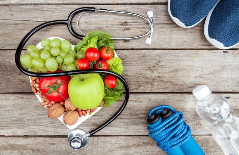 Bild mit Obst und Gemüse