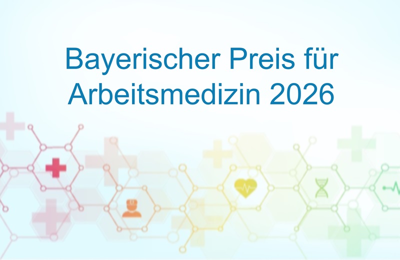 Medizinische Symbole auf blauem Hintergrund.