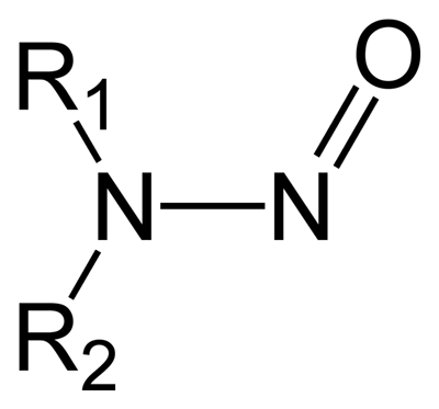 allgemeine chemische Struktur von Nitrosaminen