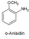 Chemische Strukturformel von Anisidin.