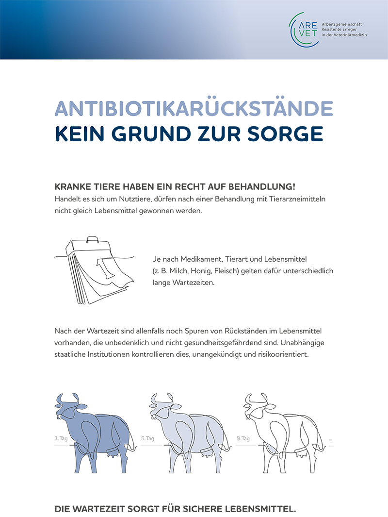 Das Poster „Allgemeines zu Antibiotikaresistenz“ der Wanderausstellung erklärt die Grundlagen zur Entstehung von Antibiotikaresistenzen und die Begrifflichkeiten. Was bedeutet resistent? Warum sind Resistenzen ein Problem?